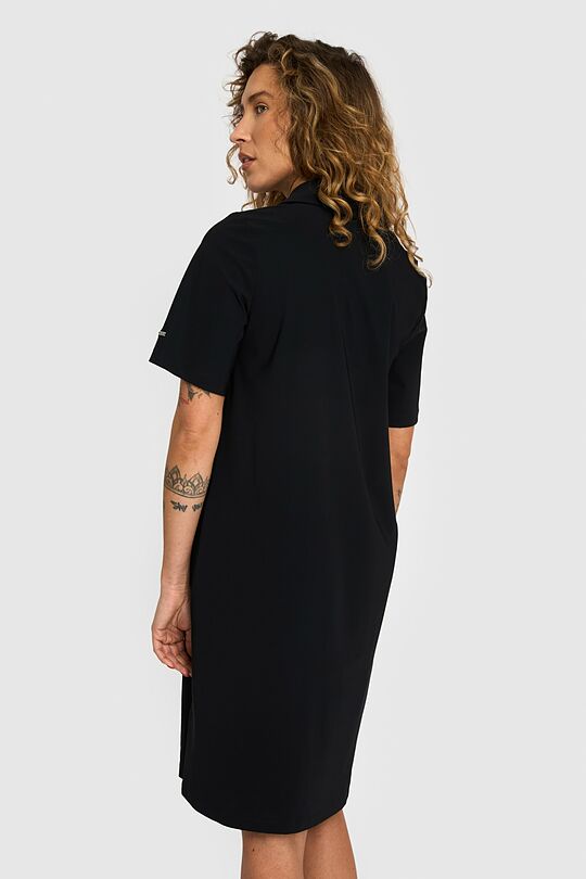 SENSITIVE fabric short sleeve dress 3 | BLACK | Audimas