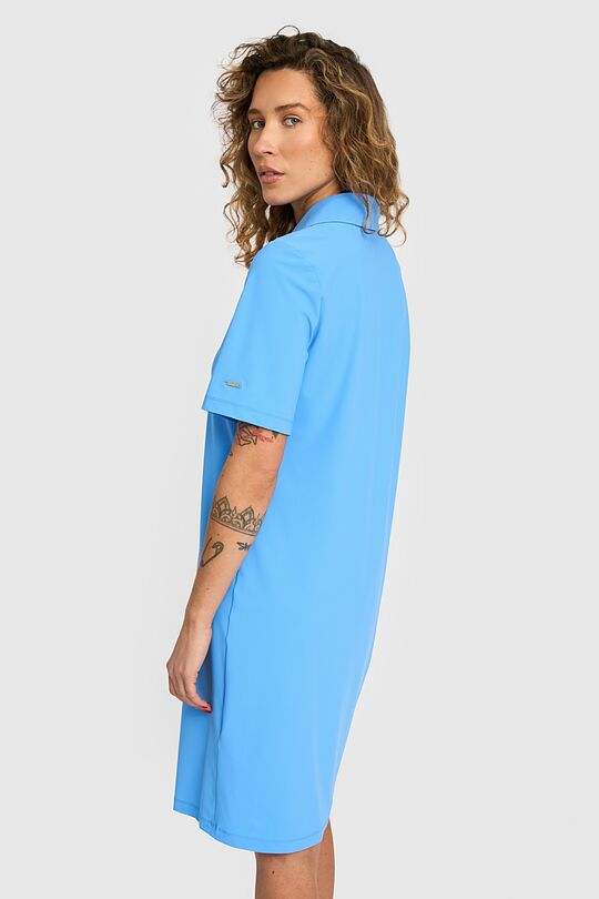 SENSITIVE fabric short sleeve dress 4 | LIGHT BLUE | Audimas