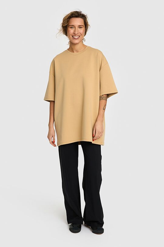 Oversized short sleeve T-shirt 7 | BROWN | Audimas