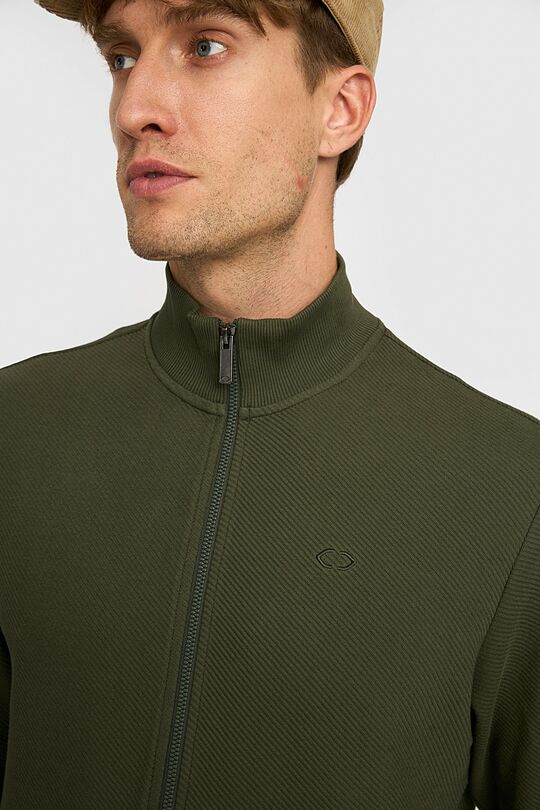Textured full-zip club jacket 3 | GREEN | Audimas