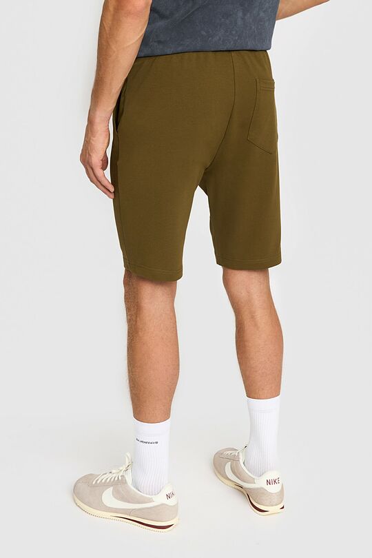 Stretch cotton French terry sweatshorts 3 | GREEN | Audimas