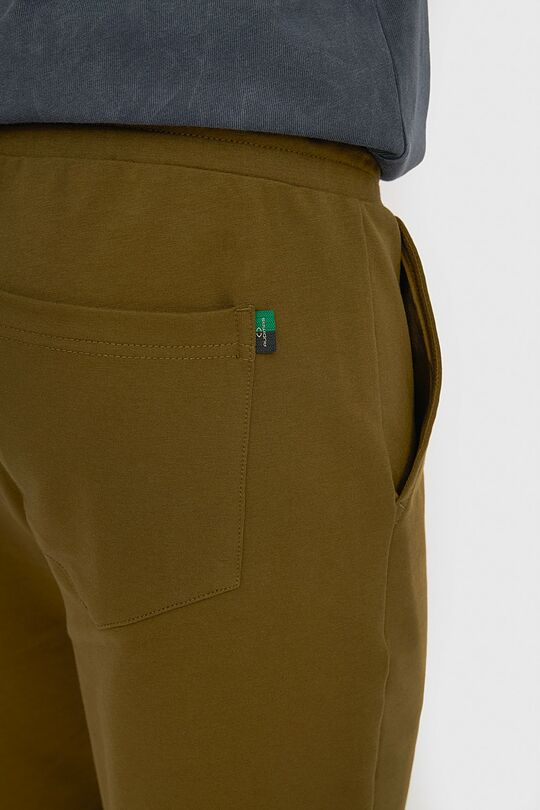 Stretch cotton French terry sweatshorts 4 | GREEN | Audimas