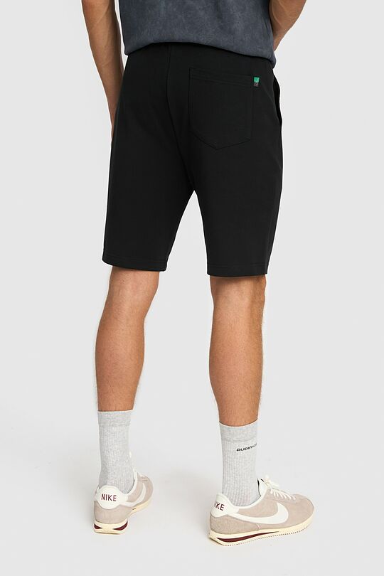 Stretch cotton French terry sweatshorts 3 | BLACK | Audimas