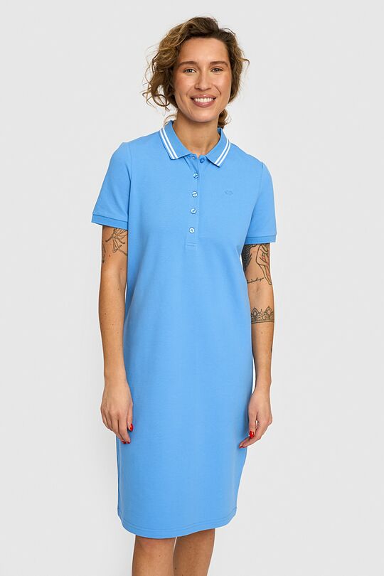Cotton polo dress 3 | LIGHT BLUE | Audimas