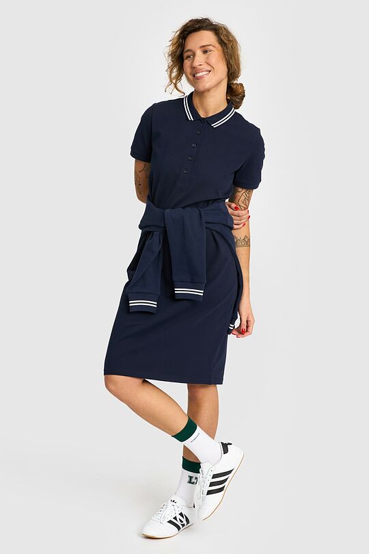 Cotton polo dress 1 | BLUE | Audimas