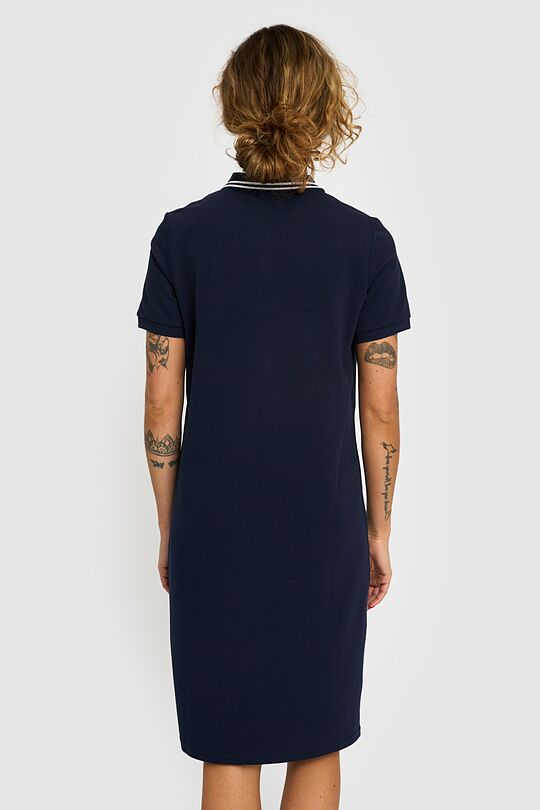 Cotton polo dress 4 | BLUE | Audimas