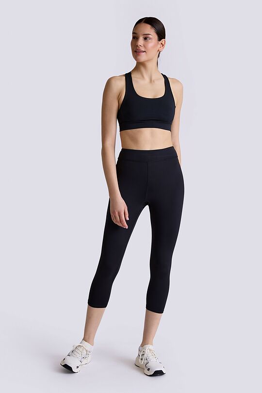Essential synthetic 3/4 tights 1 | BLACK | Audimas
