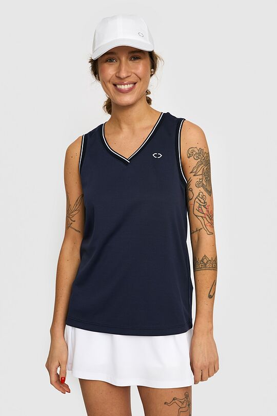 Active sports V-neck top 2 | BLUE | Audimas