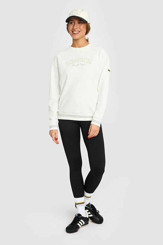 National collection crewneck sweatshirt 4 | WHITE | Audimas