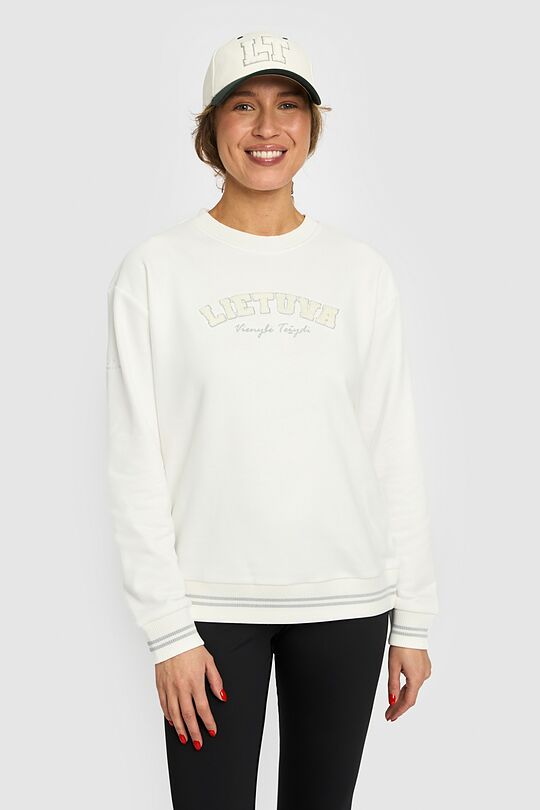 National collection crewneck sweatshirt 1 | WHITE | Audimas