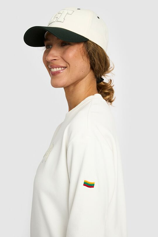 National collection crewneck sweatshirt 3 | WHITE | Audimas