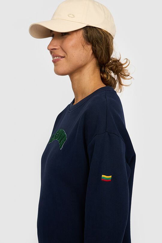 National collection crewneck sweatshirt 3 | BLUE | Audimas
