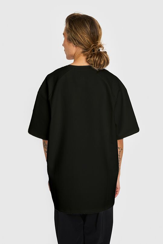 Oversized short sleeve T-shirt 4 | BLACK | Audimas