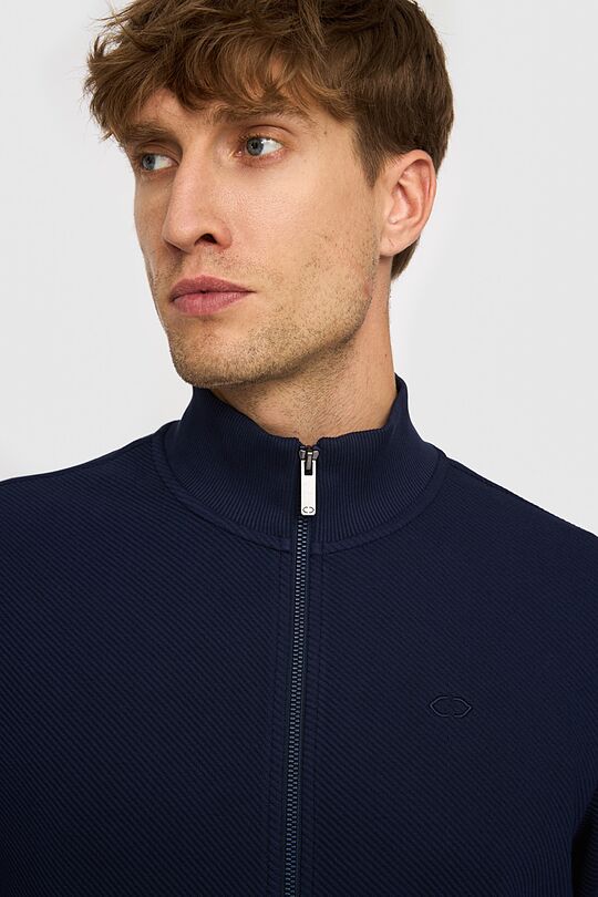 Textured full-zip club jacket 3 | BLUE | Audimas