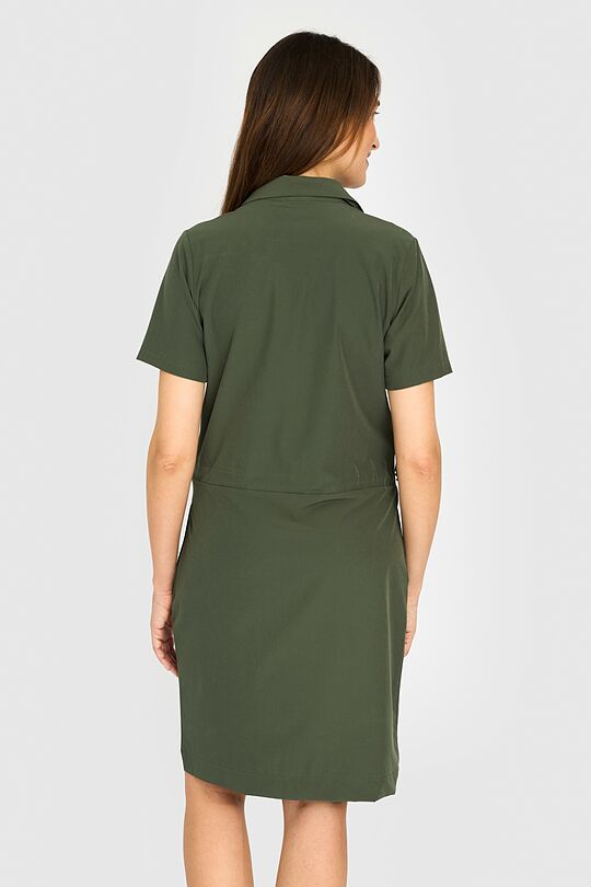Woven strech athleisure dress 3 | GREEN | Audimas