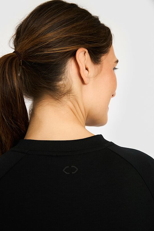 Sleeveles sweatshirt with Tencel Lyocell fibers 3 | BLACK | Audimas