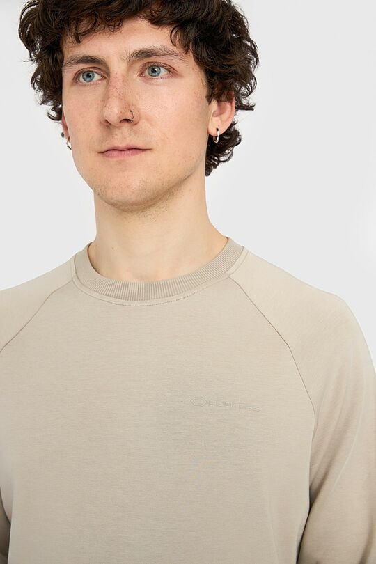 Light crewneck sweatshirt with Modal 3 | Cream | Audimas