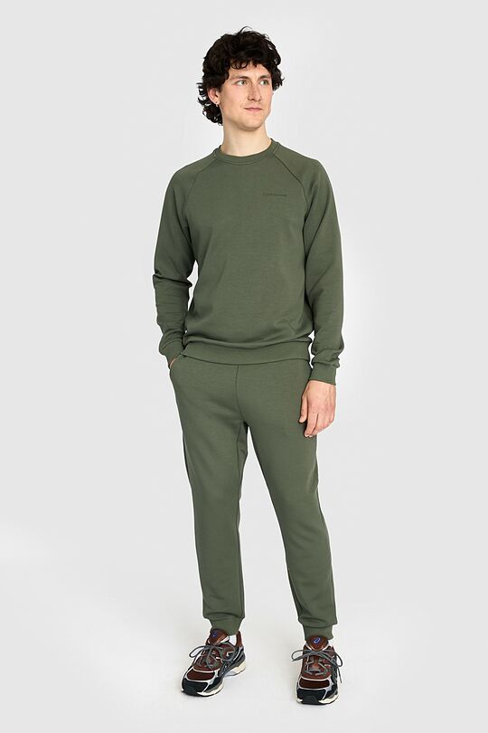 Light crewneck sweatshirt with Modal 4 | GREEN | Audimas