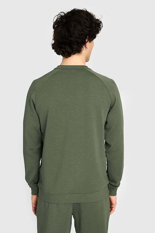 Light crewneck sweatshirt with Modal 2 | GREEN | Audimas