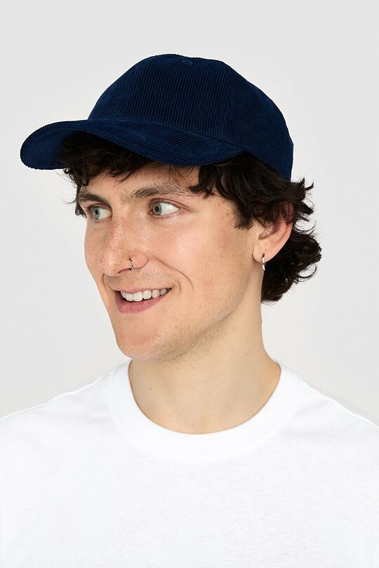 Cotton corduroy cap 1 | BLUE | Audimas