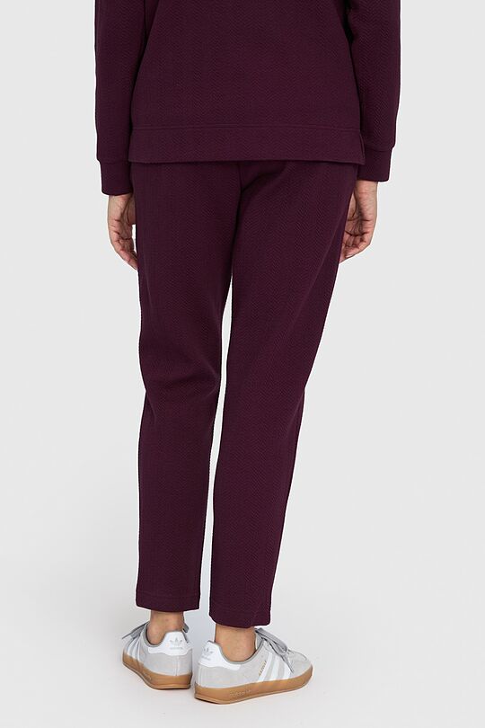 Textured tapered fit sweatpants 3 | PURPLE | Audimas