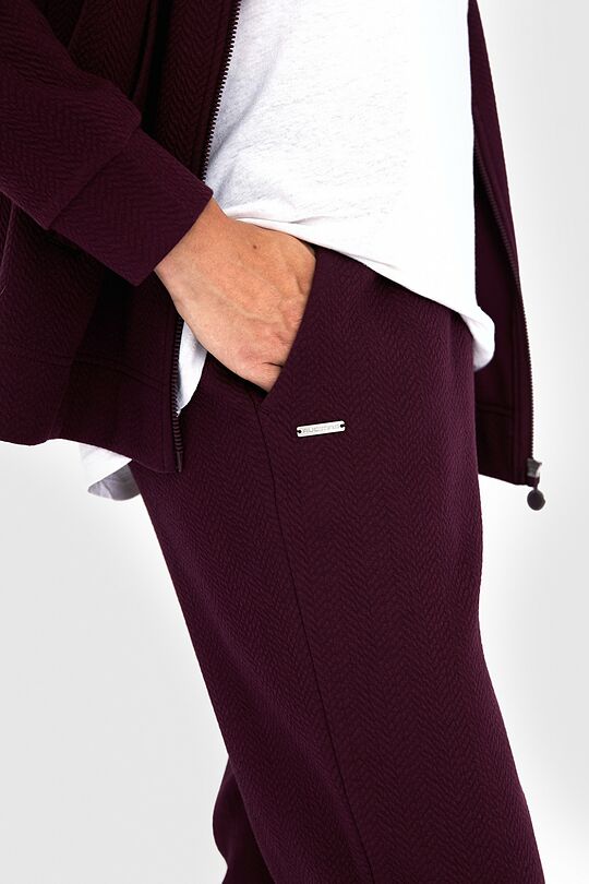 Textured tapered fit sweatpants 4 | PURPLE | Audimas