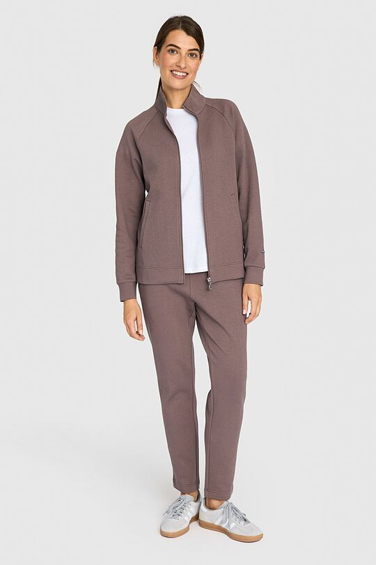Textured tapered fit sweatpants 1 | BROWN | Audimas