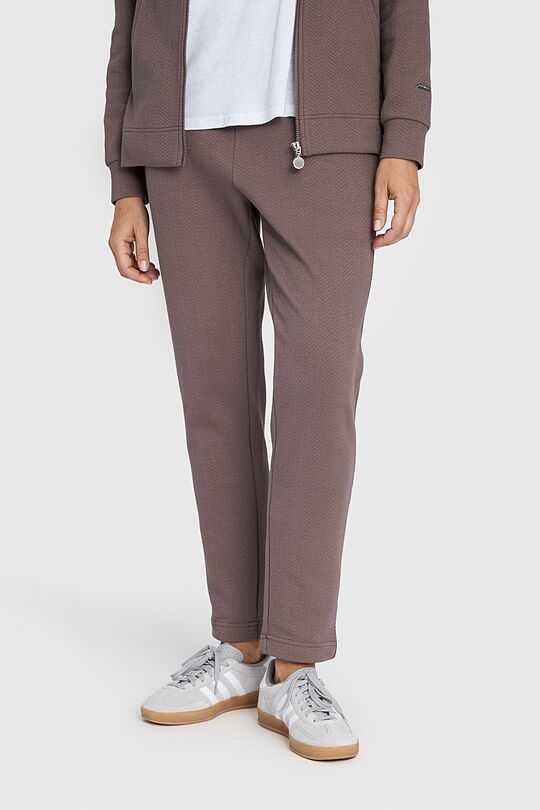 Textured tapered fit sweatpants 2 | Cream | Audimas