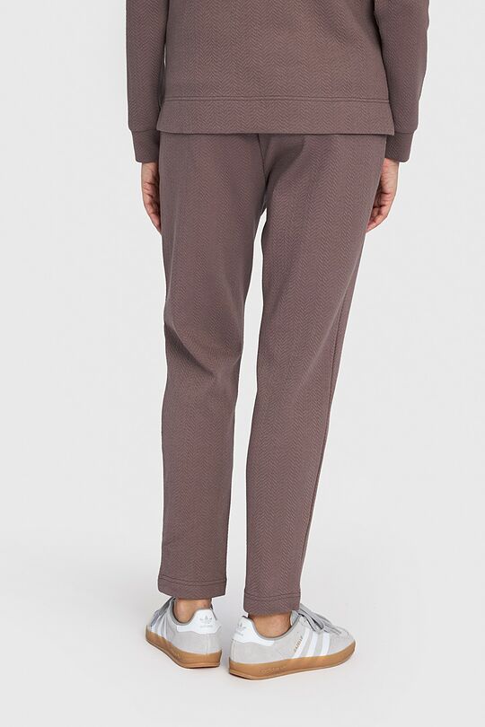Textured tapered fit sweatpants 3 | BROWN | Audimas