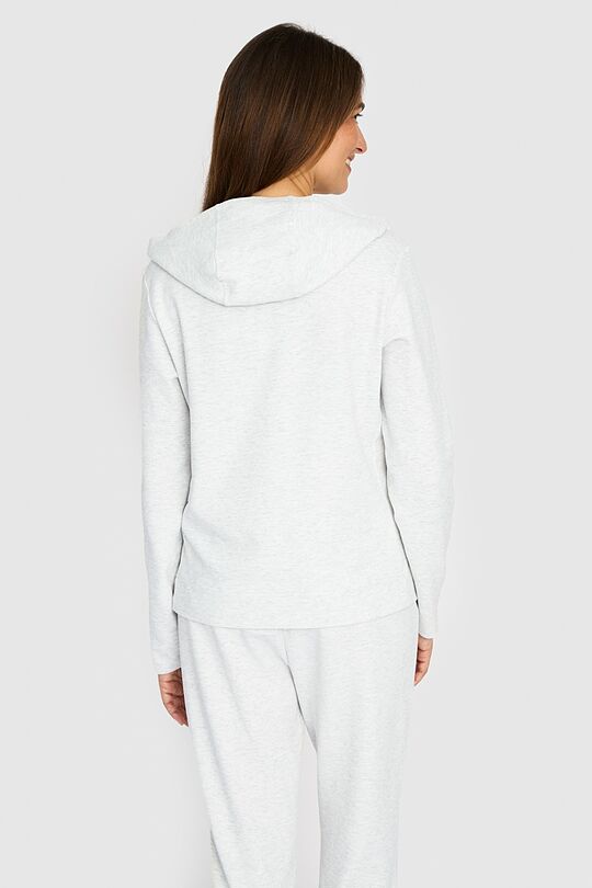 Textured cotton hoodie 3 | GREY | Audimas