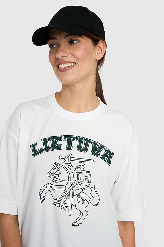 Synthetic oversized T-shirt 5 | WHITE | Audimas