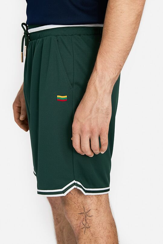 Synthetic oversized shorts 4 | GREEN | Audimas