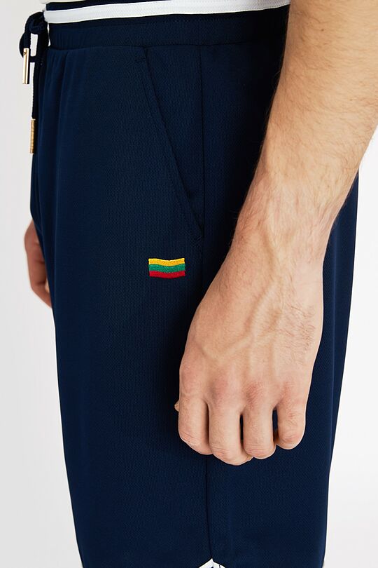 Synthetic oversized shorts 5 | BLUE | Audimas