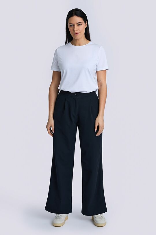 High waisted wide leg pants 5 | Dark blue | Audimas