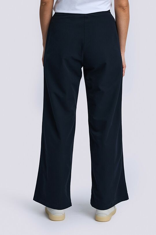 High waisted wide leg pants 3 | Dark blue | Audimas