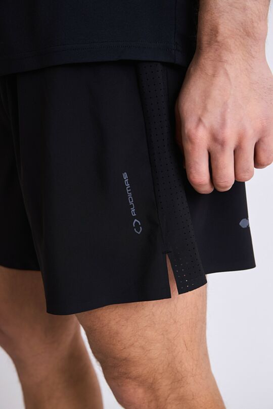 Light active shorts with inner brief 4 | BLACK | Audimas
