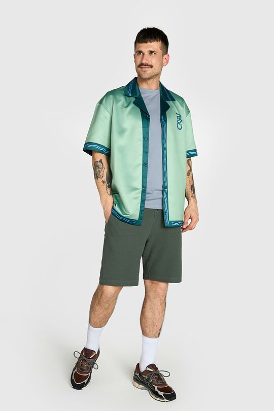 Printed oversized shirt 9 | GREEN | Audimas