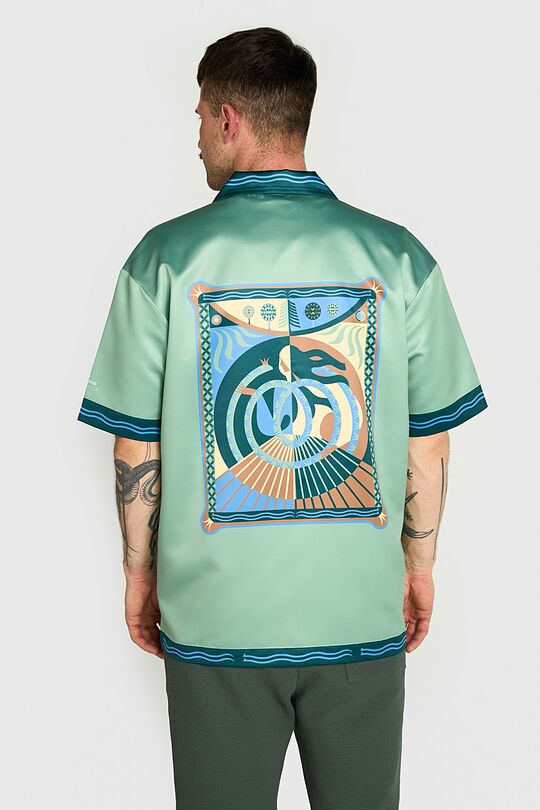 Printed oversized shirt 5 | GREEN | Audimas