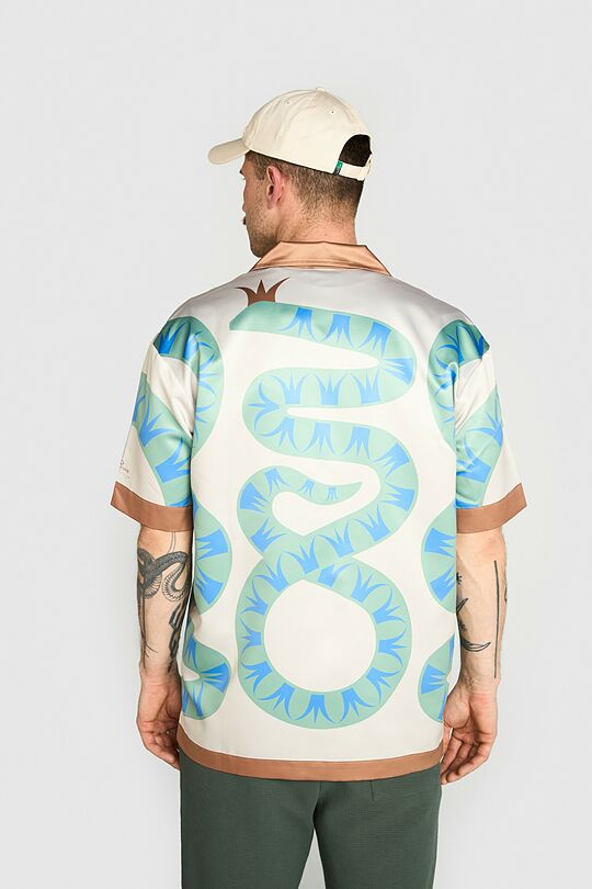 Printed oversized shirt 3 | Cream | Audimas