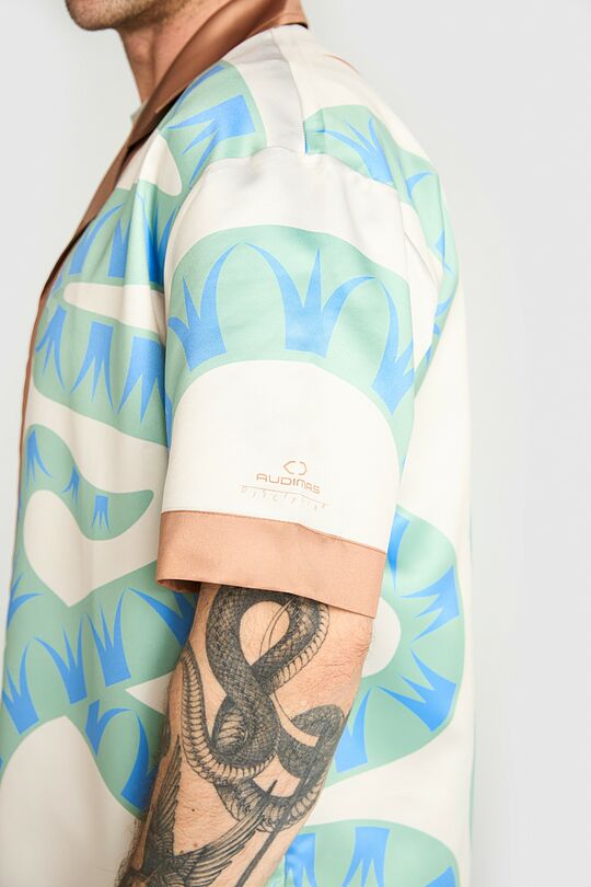 Printed oversized shirt 5 | Cream | Audimas