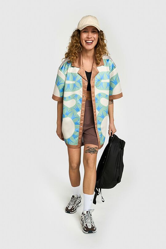 Printed oversized shirt 7 | Cream | Audimas