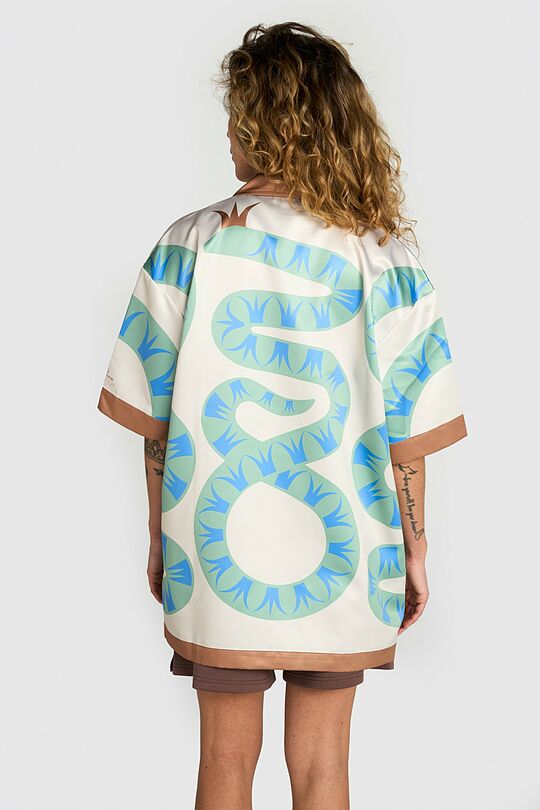 Printed oversized shirt 4 | Cream | Audimas