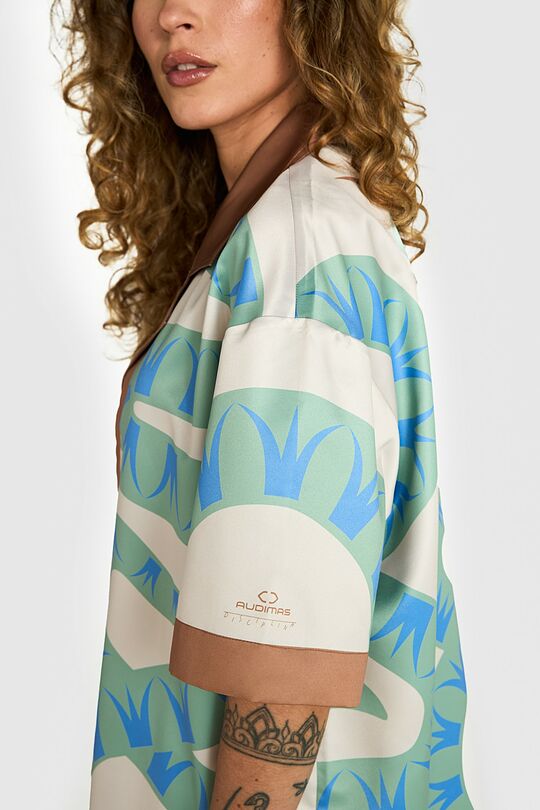Printed oversized shirt 6 | Cream | Audimas