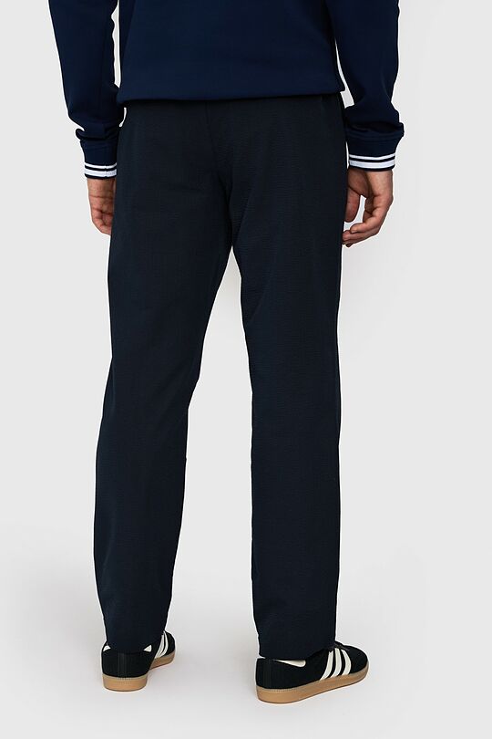 Straight fit pants with pleats 3 | Dark blue | Audimas