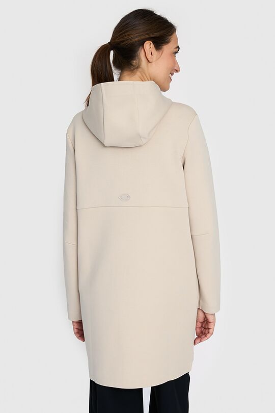 Long full-zip cotton hoodie 2 | Cream | Audimas