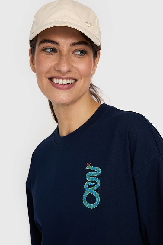 Oversized short sleeve T-shirt 8 | BLUE | Audimas