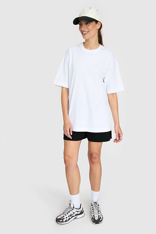 Oversized short sleeve T-shirt 8 | WHITE | Audimas