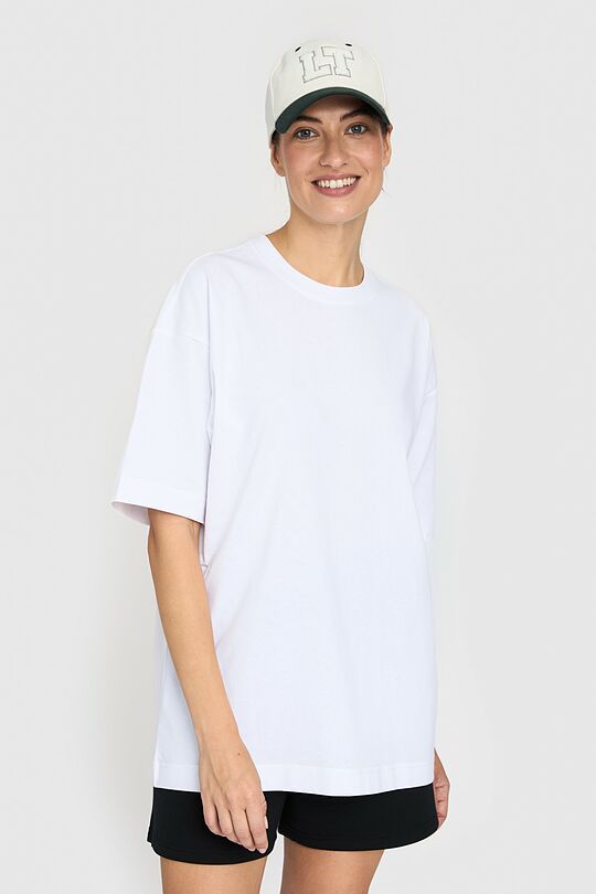 Oversized short sleeve T-shirt 2 | WHITE | Audimas