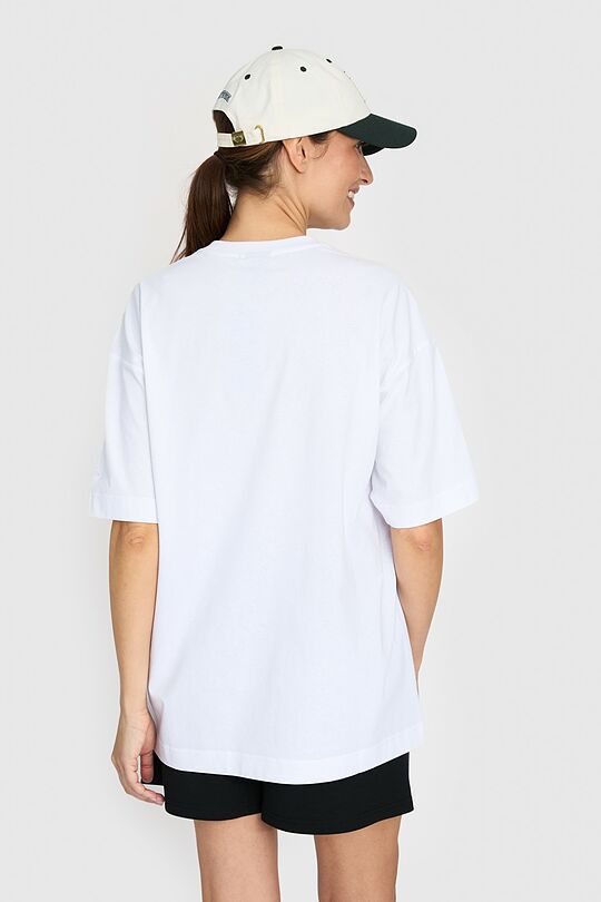Oversized short sleeve T-shirt 4 | WHITE | Audimas