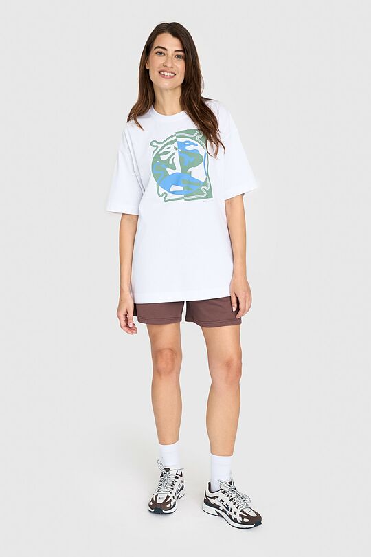 Oversized short sleeve T-shirt 10 | WHITE | Audimas